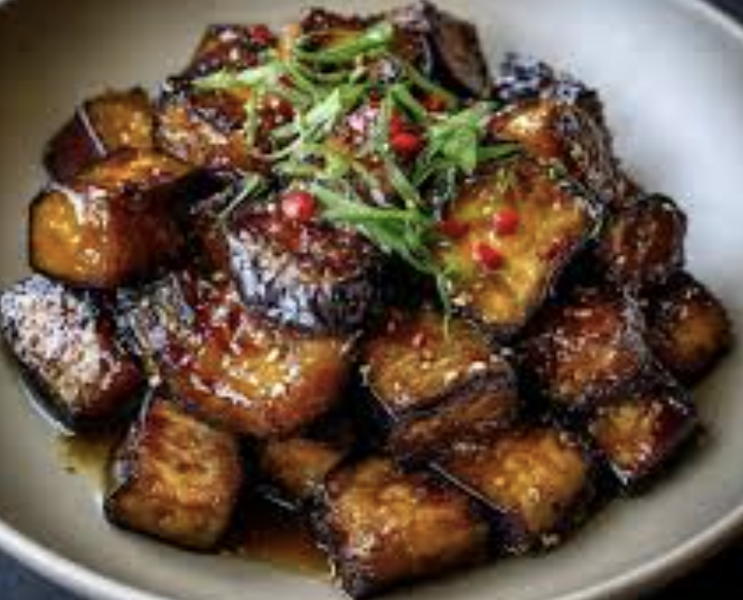 Masa signature dishes Akamutsu Deep Sea Snapper
Chilled Miso "Nasu" Eggplant
Hibachi Grilled